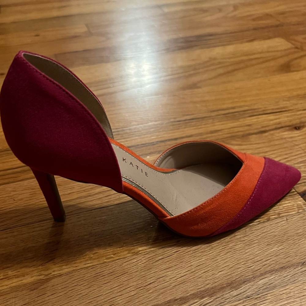 Kelly & Katie beautiful Orange/Wine heels